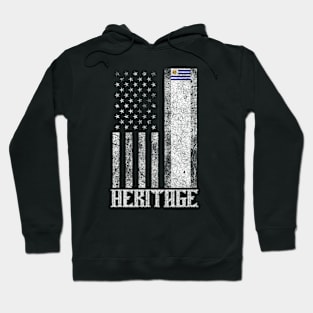 Uruguay Hispanic Heritage destressed flag Hoodie